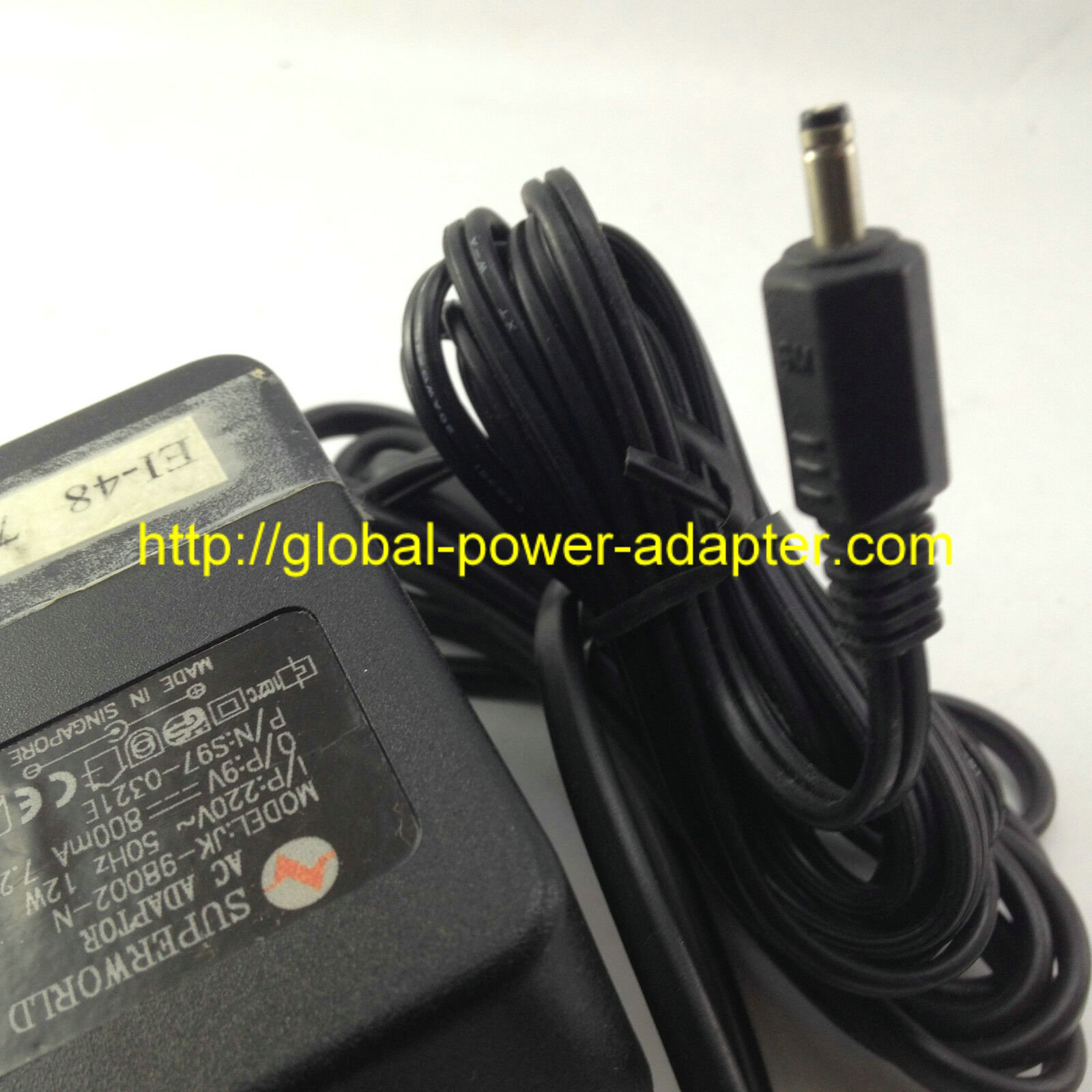 *Brand NEW* Superworld JK-98002-N Input 220V 50Hz 12W Output 9V Switching Supply AC Adaptor